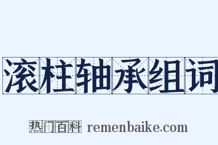 滚柱轴承组词是什么意思的图片